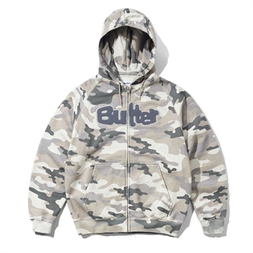 Butter Goods Stretch Zip-Thru Hood Snow Camo